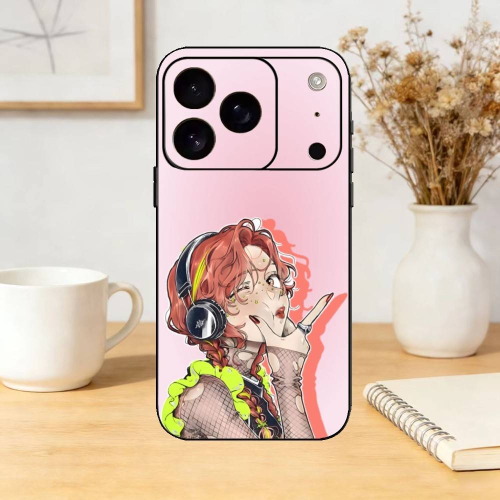 Aya Osawa Mitsuki Koga MitsuAya Phone Case Silicone black Soft For IPhone 17,16,15,14,13,12,11,SE,Plus Pro Max