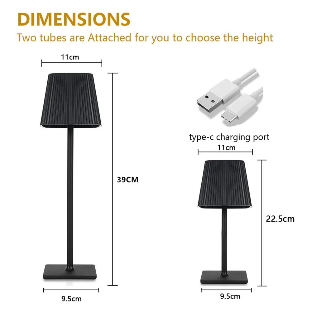 New Portable Table Lamp   Lamp   Battery Operated Lamp Outdoor Waterproof Cordless 4000mAh