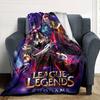 1pc Blanket - League of Legends  Print Design,Lightweight Blanket for Sofa,Bed- Soft &Warm,Gift for All Seasons