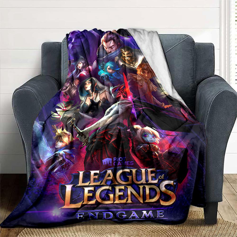 1pc Blanket - League of Legends Print Design,Lightweight Blanket for Sofa,Bed- Soft &Warm,Gift for All Seasons