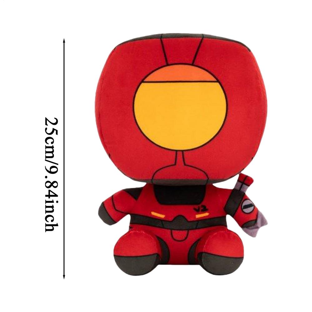 

Plush Game Character Robot Doll Cuddly Robot Figure Plush Doll Toy Huggable Throw Pillow Children s Playmates Sleeping Companion червоний