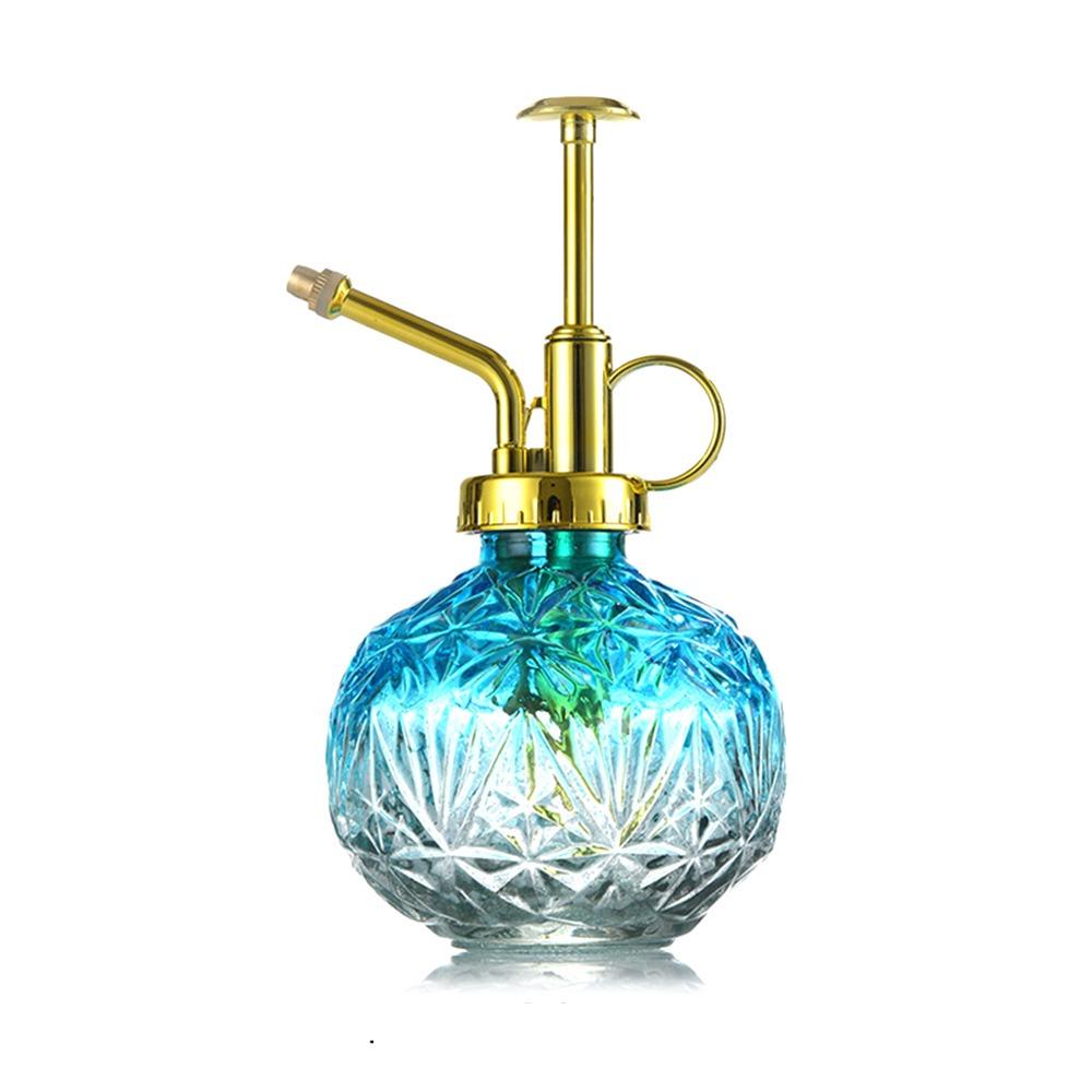 Embossed Glass Plant Sprinkler Kettle Candy Colored Watering Pot Watering Spray Bottle  Garden Tool
