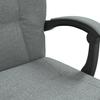 Office Chair with Reclining Function Dark Grey Fabric