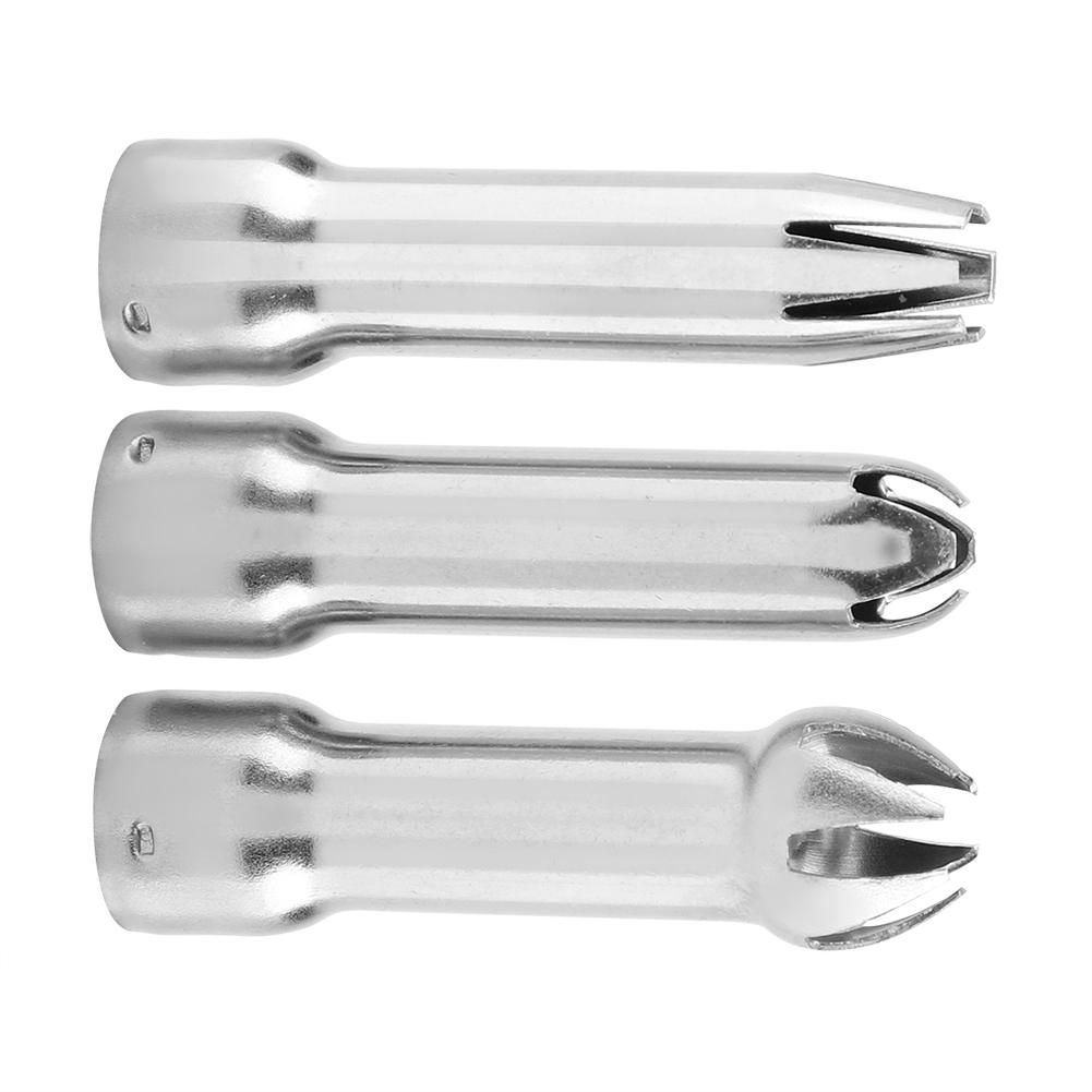 3pcs/ Set Stainless Steel Durable Safe Cream Nozzle Cake decoration Baking Tool