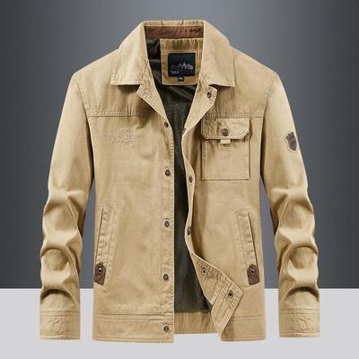 Herren Übergangsjacke in Übergröße - Frühling/Herbst Lässige Koreanische Stil Oberbekleidung