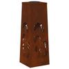 Solar LED Path Light 2 Pcs Rusty Weatherproof Steel