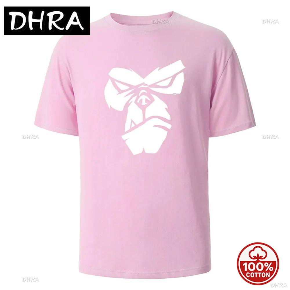 Gorilla Face Funny Print Tees Summer Soft Tees For Unisex Unisex 100cotton Oneck Oversize Casual Short Sleeved Streetwear Basic Top