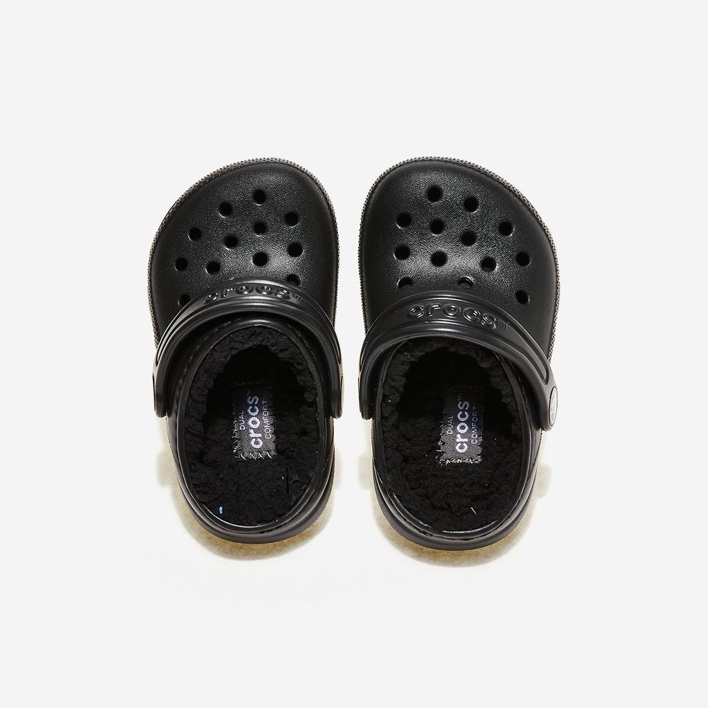 Crocs Classic Lined Clog Toddler [CRS207009-BLACK/BLACK]