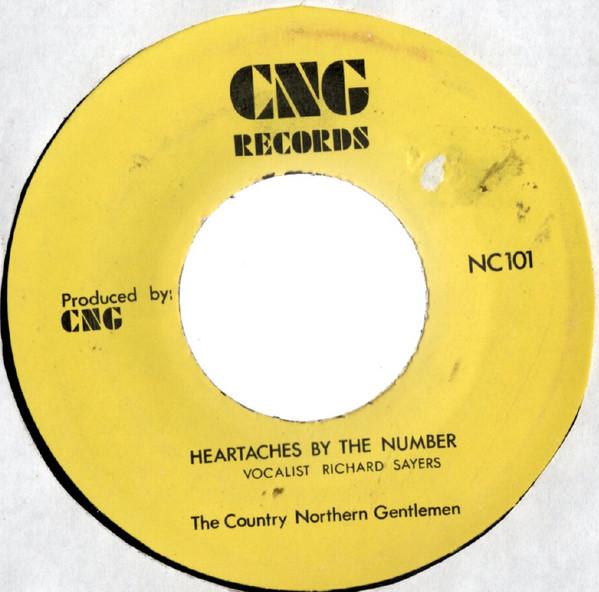 7inch Record COUNTRY NORTHERN GENTLEMEN  Heartaches By The Number NC101 CNG Records Canada CountryFolk Used