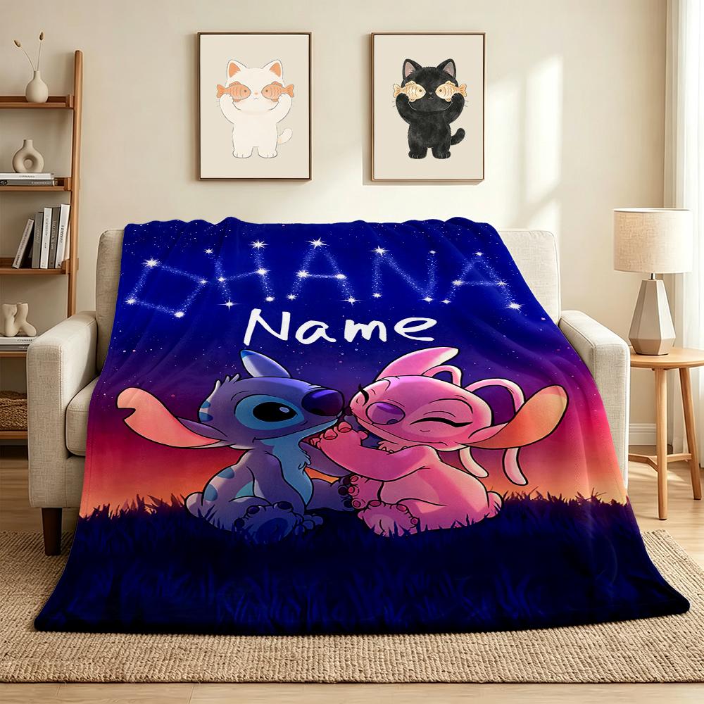 Custom Name Island Adventure Flannel Blanket Throw Blanket Soft Warm Sofa Bed Decor Unique Gift