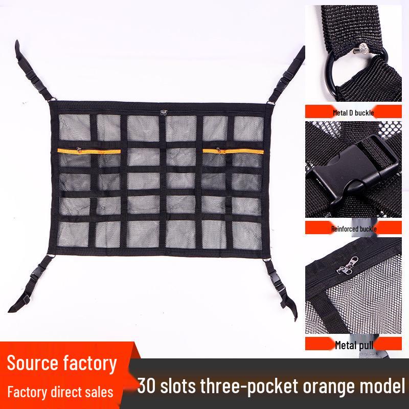 Car Roof Storage Net Pocket - Hanging Luggage Organizer