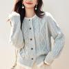 La Chapelle Women's Soft Cable Knit Cardigan