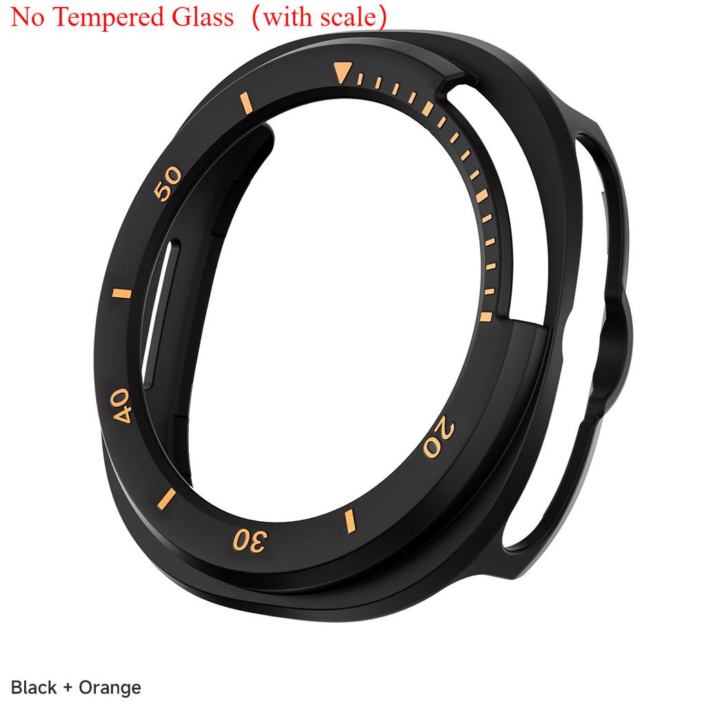 Protector Case For Samsung Galaxy Watch 8 Classic PC Hollowed Cover Protective Bumper Shell Tempered Glass Screen Accessories