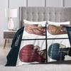 BOCCHI THE ROCK  Blanket  Travel Office Flannel Bedding Throws For Living Room Warm Soft Custom DIY Quality Bedspread