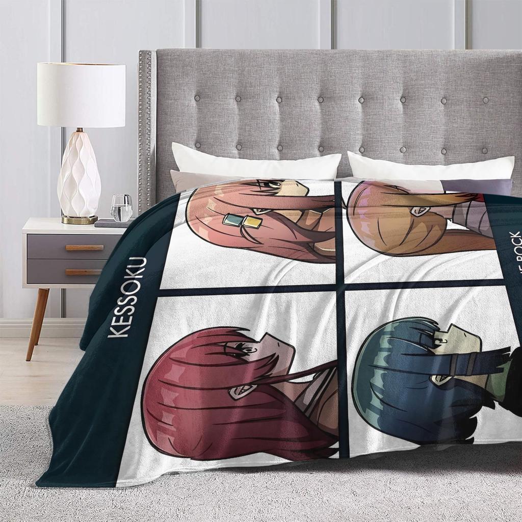 BOCCHI THE ROCK Blanket Travel Office Flannel Bedding Throws For Living Room Warm Soft Custom DIY Quality Bedspread