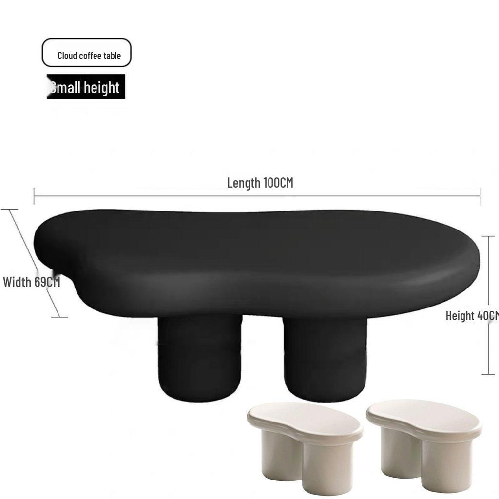 Tavolino da Caffè a Forma di Nuvola - Design Francese di Lusso per Soggiorni Moderni e Piccoli Appartamenti