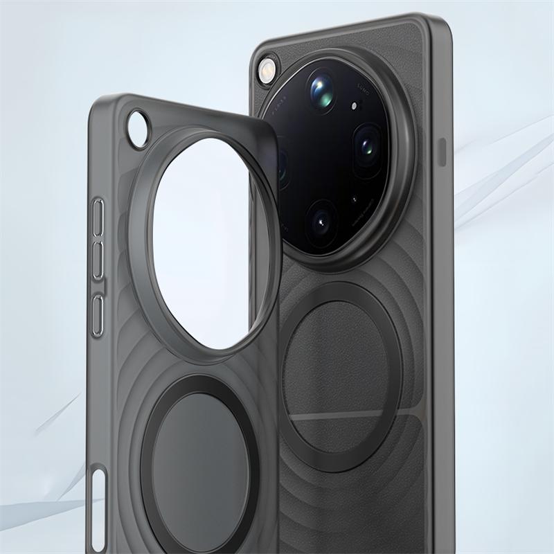 Luxury Translucent Ripple Pattern PP Phone Case for VIVO X300 Ultra for Magsafe Magnetic Charge Shockproof Ultra Thin Back Cover
