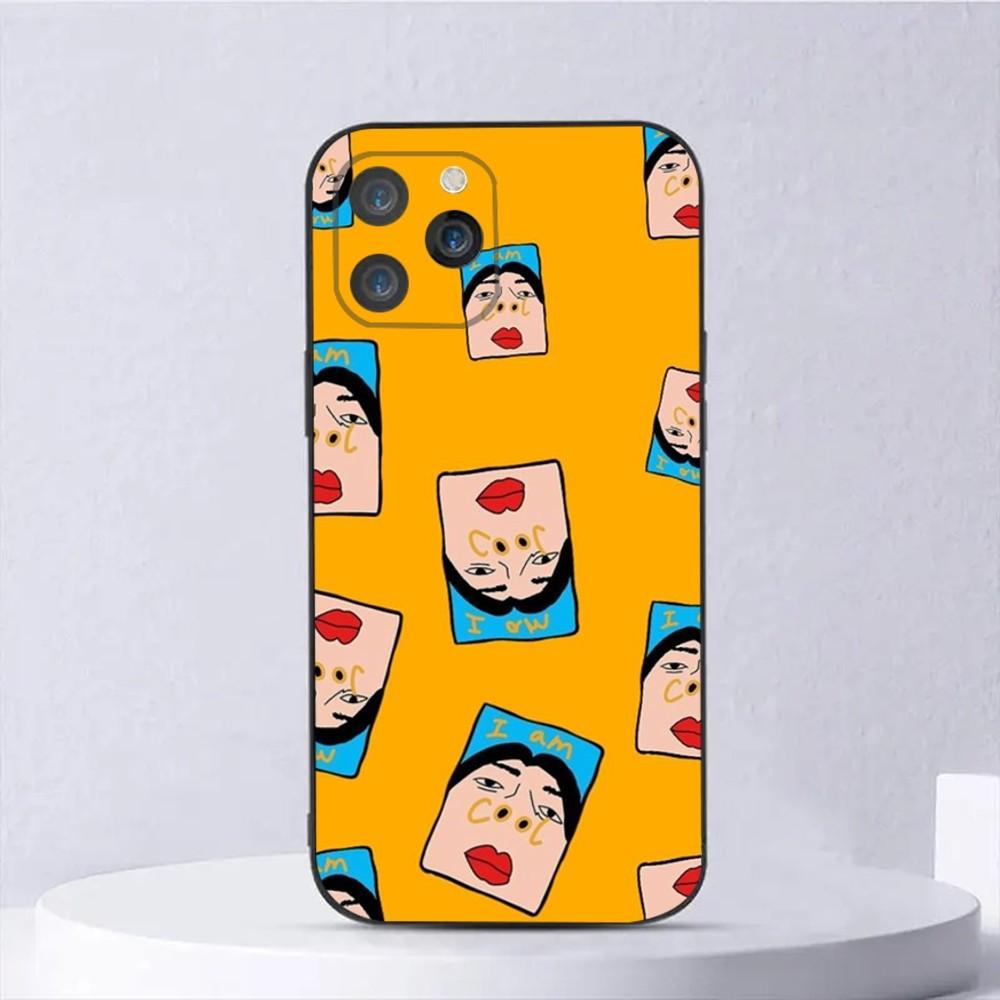 Funny I Am Cool Pattern Phone Case For iPhone 15,14,13,12,11,Plus,Pro Max,XS,X,XR,SE,Mini,8,7 Soft Silicone Black Cover