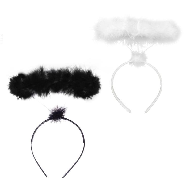 Soft Devil Cool Headband Animal Stage Dark Princess Hair Hoop for Kids Shows