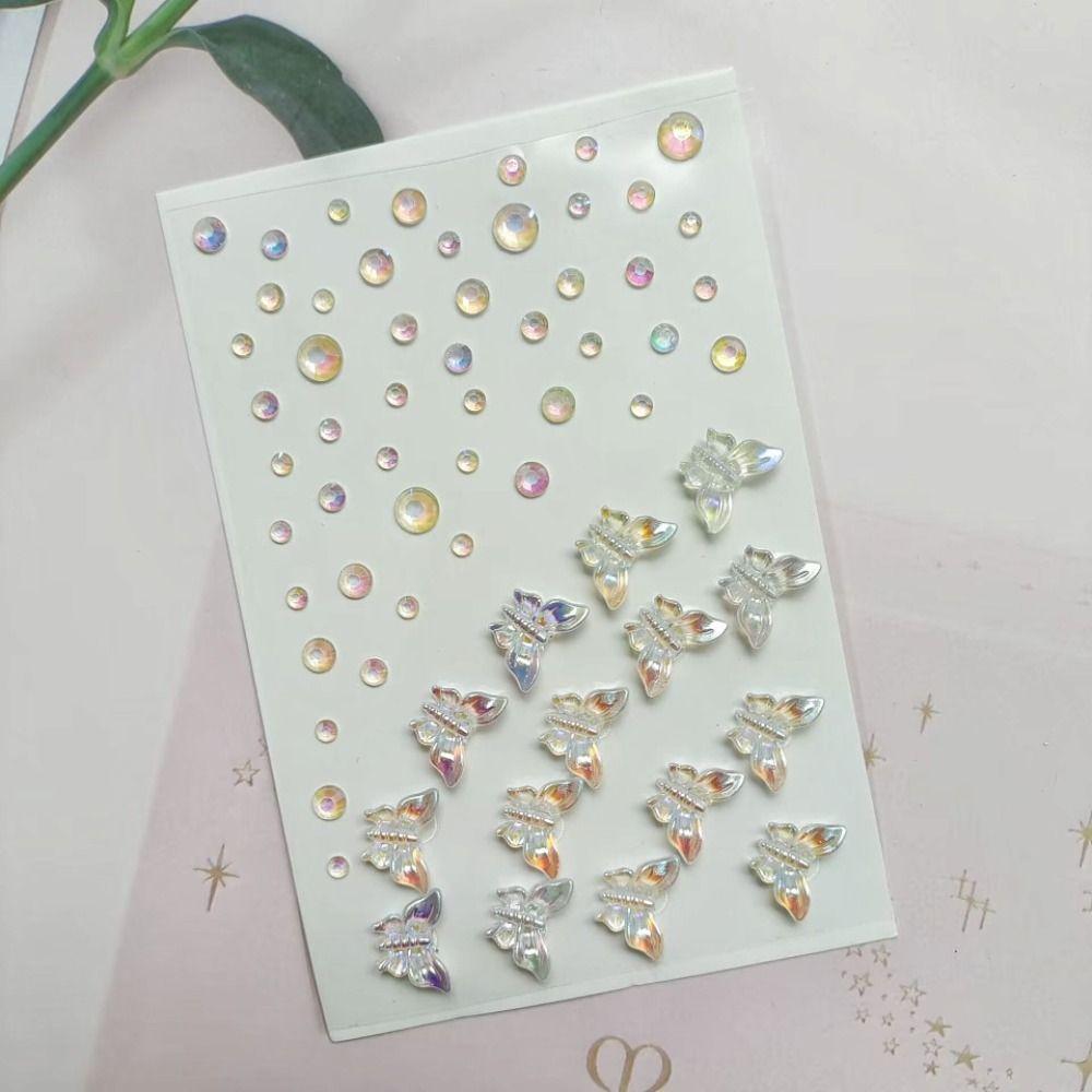 Fashion Rhinestone Stickers Mixed Disposable Tattoo Stickers 3D Face Jewelry Stickers  Party