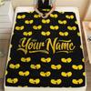 1PC Custom Name Wu-Tang Clan Patterned Flannel Blanket Suitable For All Seasons for Home Decor Warmth and Comfort Gifts Holiday Present -HE228