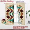 2D FLAT PRINTING 2pcs Curtains (Without Rod) Geometric Diamond Pattern Holiday Women Is Day Printed Curtains Yarn Curtains