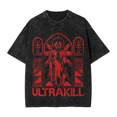 New Arrival Mens Clothes Ultrakill Gabriel Game Round Neck Yk Tshirt Men Clothing New In Top Tees Mens TShirt Camisetas