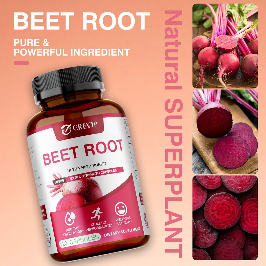 Concentrated Beet Root Extract, Nourishes the Body's Internal Circulation, Maintains Physical Health and Vitality, Nutritional Supplement.