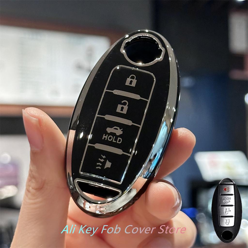Key Fob Cover Keychain Lanyard for Nissan Altima Rogue Sentra Pathfinder Frontier Maxima Titan Murano Kicks Juke Versa Arma