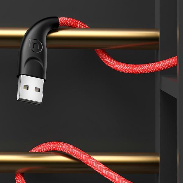 Usams Kabel Pleciony U41 Microusb 1M2A Czerwony/Red Sj393Usb02 (Us-Sj393) Fast Charge