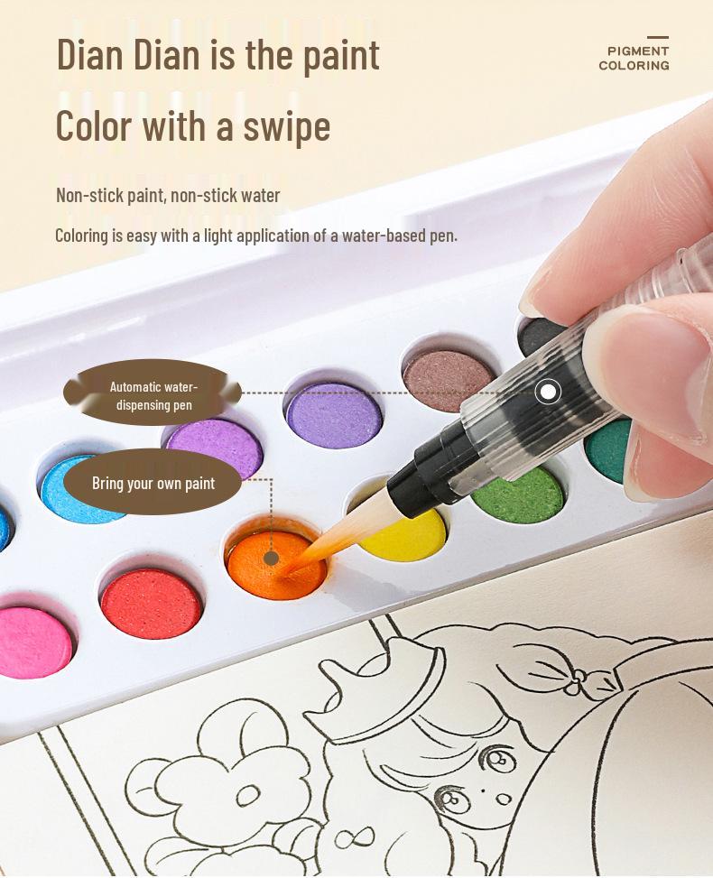 Kids' Creative Watercolor Book: DIY Doodle & Painting for Kindergarten