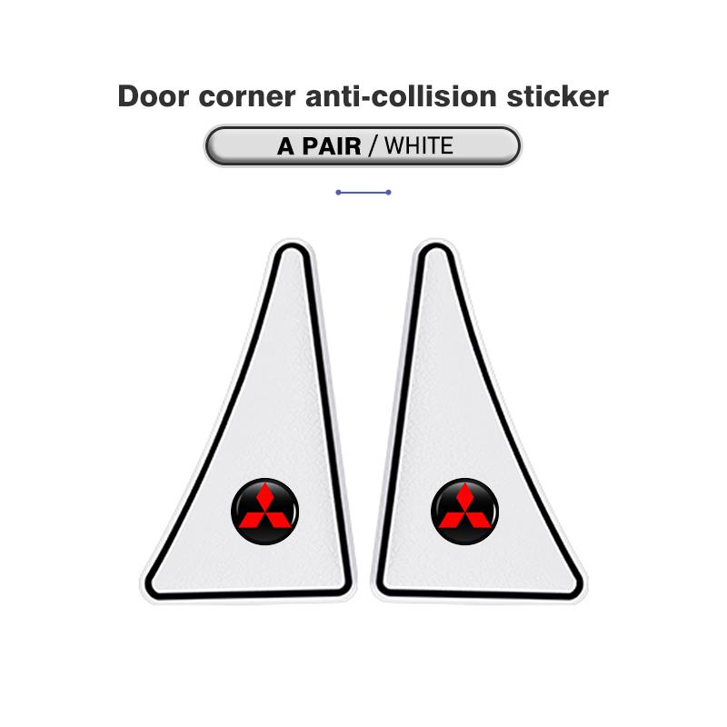 2 Stück PVC Auto Türkantenschutz Aufkleber Anti-Kollision Anti-Kratz Zubehör für Mitsubishi Outlander Lancer L200 ASX Pajero