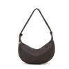 2026 New Arrival Women's Genuine Leather Crescent Vintage Solid Hobo Shoulder Bag Soft Cowhide Crossbody Bag for Daily Commute