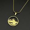 Snowy Mountain Peak Necklace For Women Men Top Hill Gold Color Chokers Hiking Outdoor Travel Stainless Steel Jewelry Gifts