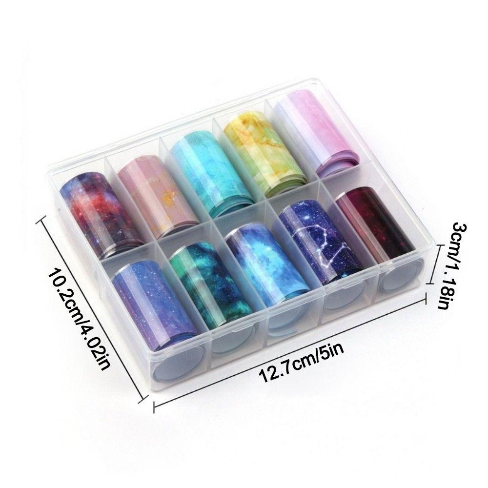 Flower Nail Foils The Starry Sky Nail Art Stickers Professional Nail Stickers  Manicure DIY