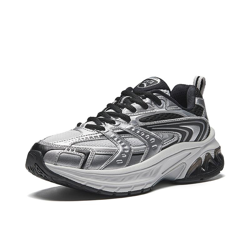 Anta Women Low Top Mesh Breathable Cushion Running Shoes White Gray 922445501-1