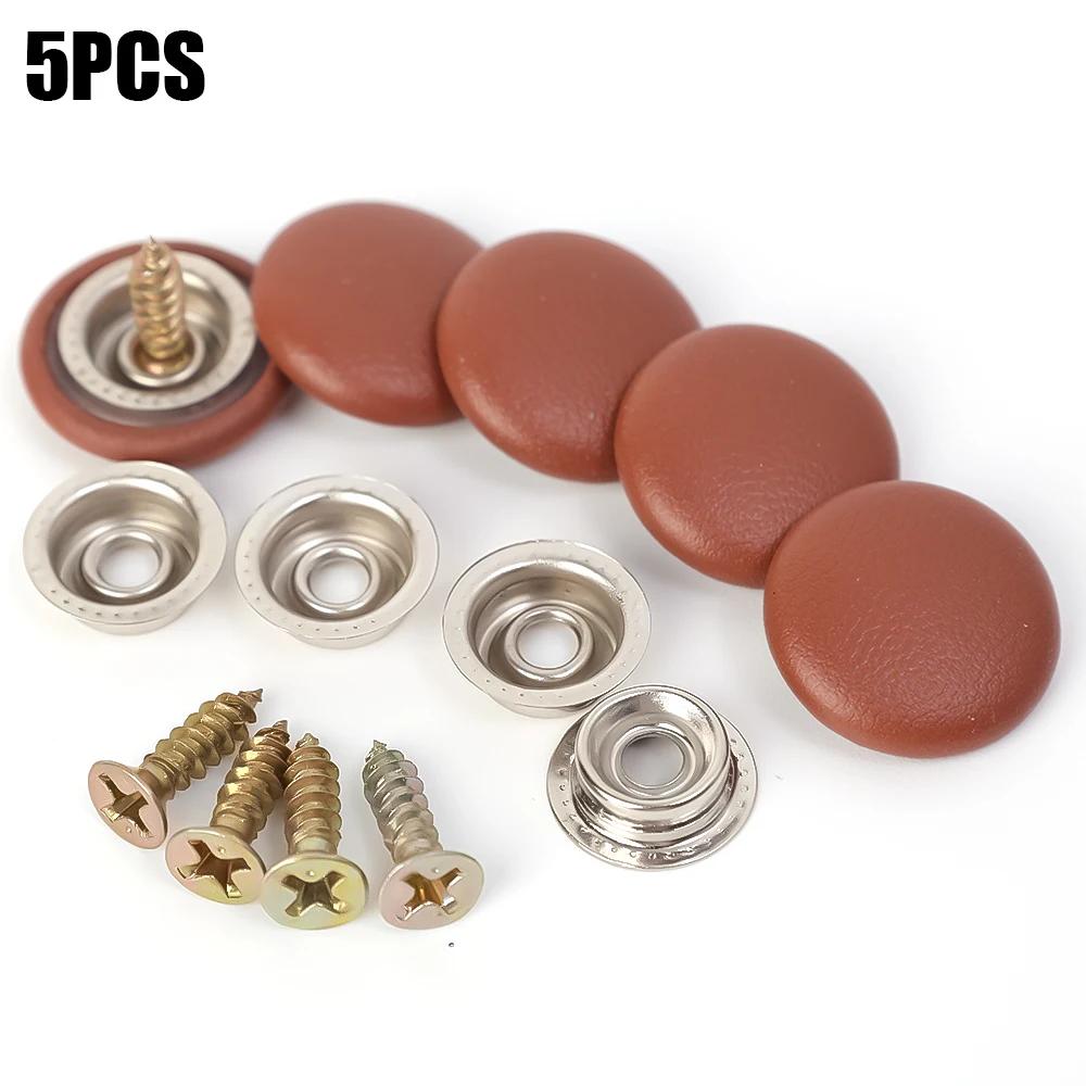 Car Roof Fixing Buckles Screw Set Interior Ceiling Headliner Cloth Repair Screw Cap Pu Rivets Retainer Buckle Accessories