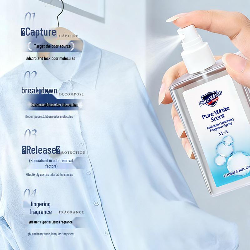M2A Anti-static Camellia & Pomegranate Alcohol-Free Deodorant Spray - Light Scent Perfume.