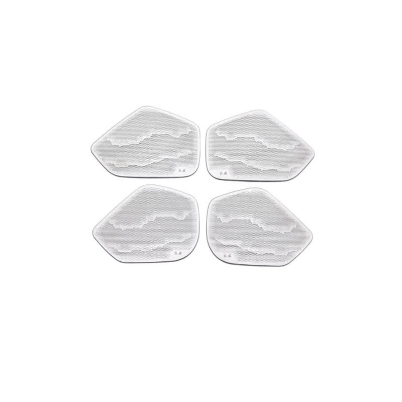 23-Model Compatible Hongqi H5 Door Speaker Cover Lifter Switch Trim, 304 Stainless Steel