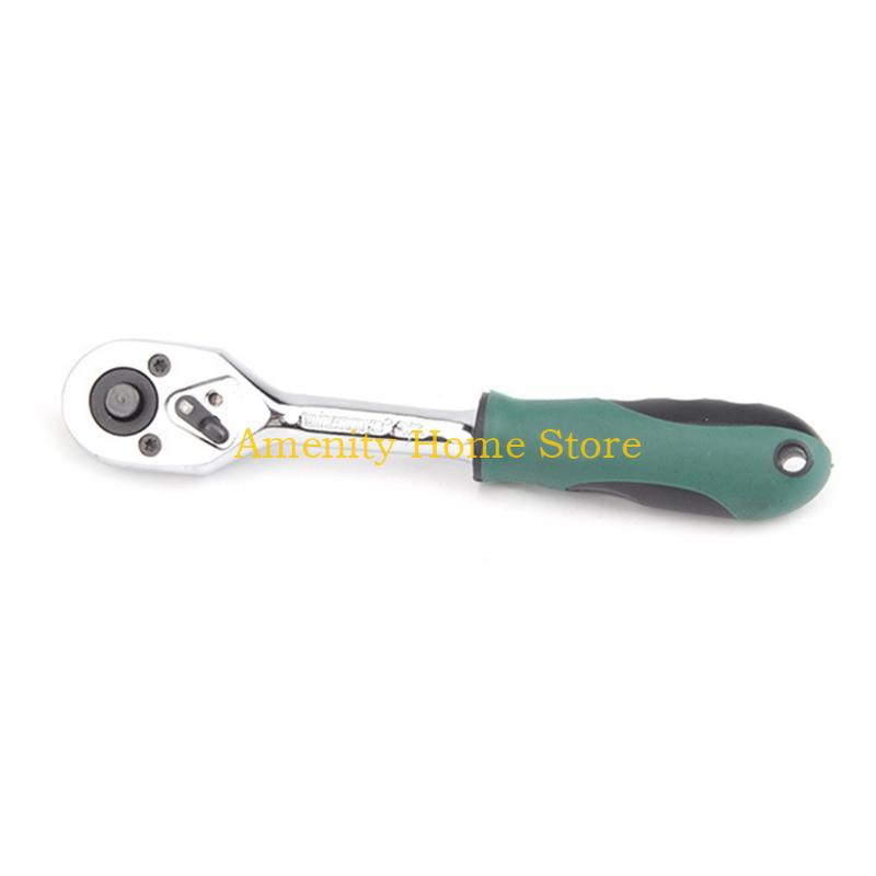 F26C Mini Ratchet Wrench Screwdriver 72 Teeth Socket Batch Head Quick Ratchet Spanner