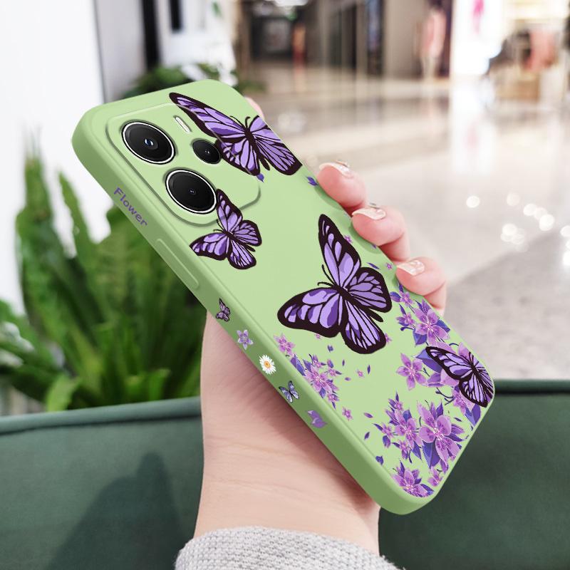Dreamy Butterfly Phone Case For Xiaomi Redmi Note 14 13 12 12S 11 11S 10 10S Pro Plus 15 15C 14C 4G 5G Silicone Cover