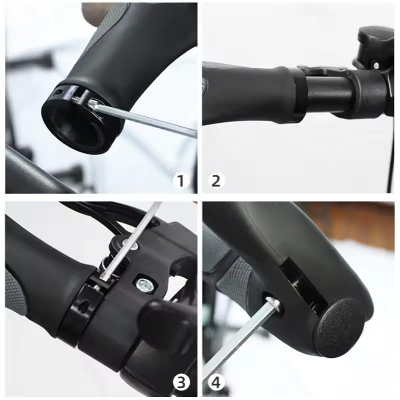 1 Pair Ergonomic Bicycle Grip Lock-on Handlebar Cover MTB Mountain Cycling Anti-slip Handle Bar End Bike Accessories