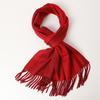 Cashmere color matching warm scarf plain tassel lengthened fashion trend men's and women's autumn and winter scarf