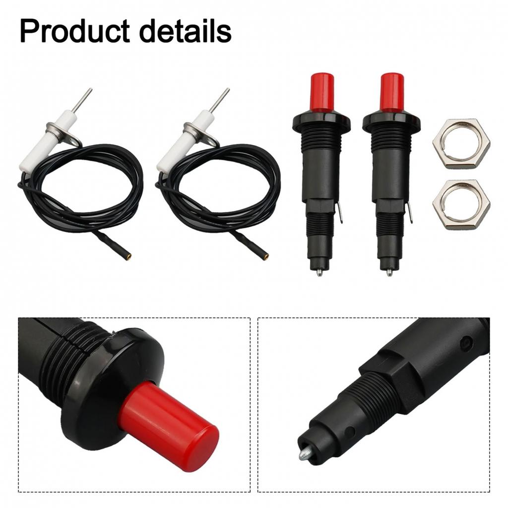 Piezozünder Piezozündung mit Kabel Gas Kamin Grill BBQ Neu