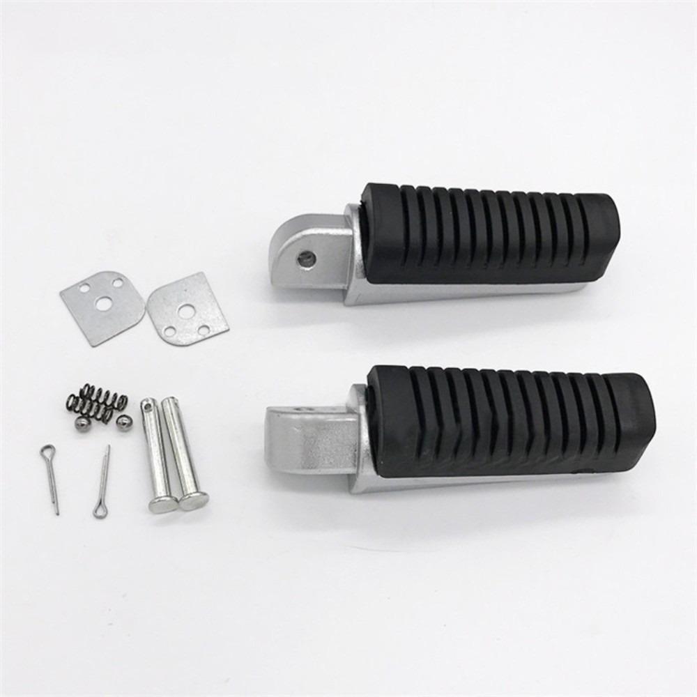 

Aluminum Motorcycle Front Footrests Black Anti-Slip Motorcycle Pedals Easy Installation Motorbike Foot Pegs чорний