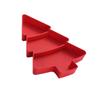 Holiday Party Serving Dish Plastic Christmas Tree Candy Tray With 6 Section for Snacks and Nut