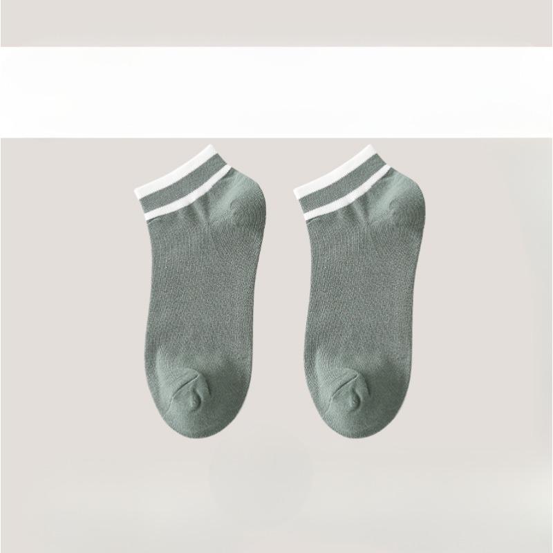 Pure Cotton Short Socks for Men, Boat Socks, Summer Invisible Anti-drop and All-cotton Anti-odor Thin Men's Shallow Socks