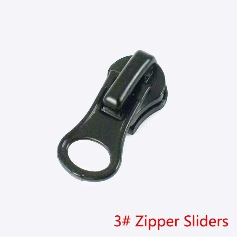 5/10/20Pcs 3# 5# 8# Zipper Slider for Metal Zippers Tapes Decorative Zips Head Pull Repair Kits DIY Garment Sewing Accessories