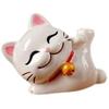 Fortune Cat Resin Figurine - Lovely Office Desk Decoration, Stress-relieving Gift for The Workplace, Home Toy Figurine