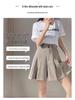 2025 Petite Plus Size Summer Suit: High-Waist A-Line Midi Skirt & Wide-Leg Five-Point Pants